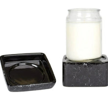 Load image into Gallery viewer, Black Ceramic Stoneware Electric 2-in-1 Candle/Wax Melt Warmer (Black Marble)