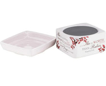 Load image into Gallery viewer, Elanze Designs More Precious Than Rubies Proverbs 31 Woman Ceramic Wax Warmer