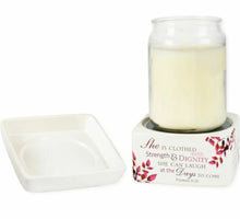 Load image into Gallery viewer, Elanze Designs More Precious Than Rubies Proverbs 31 Woman Ceramic Wax Warmer
