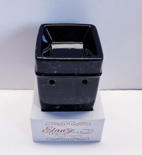 Load image into Gallery viewer, Black Marble Electric Ceramic Stoneware Wall Plug-In Warmer