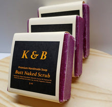 Load image into Gallery viewer, BUTT NAKED Body Scrub Natural Bar Soap, 5 oz