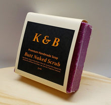Load image into Gallery viewer, BUTT NAKED Body Scrub Natural Bar Soap, 5 oz