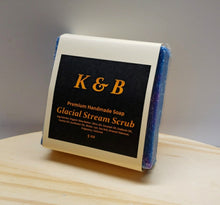 Load image into Gallery viewer, GLACIAL STREAM Body Scrub Natural Bar Soap, 5 oz