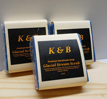 Load image into Gallery viewer, GLACIAL STREAM Body Scrub Natural Bar Soap, 5 oz