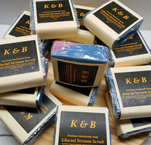 Load image into Gallery viewer, GLACIAL STREAM Body Scrub Natural Bar Soap, 5 oz