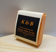 Load image into Gallery viewer, MANGO SALSA Body Scrub Handmade Natural Bar Soap, 5 oz