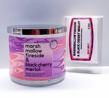 Load image into Gallery viewer, MARSHMALLOW FIRESIDE & BLACK CHERRY MERLOT -Bath & Body Works Candle Wax Melts, 2.5 oz