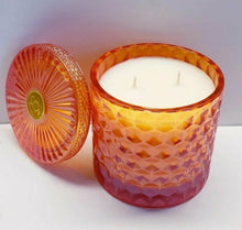 Load image into Gallery viewer, POMANDER Shimmer Orange Glass Large Jar Candle - Luxury Candle, 15 oz 
