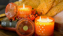 Load image into Gallery viewer, POMANDER Shimmer Orange Glass Large Jar Candle - Luxury Candle, 15 oz 
