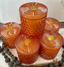 Load image into Gallery viewer, POMANDER Shimmer Orange Glass Large Jar Candle - Luxury Candle, 15 oz 
