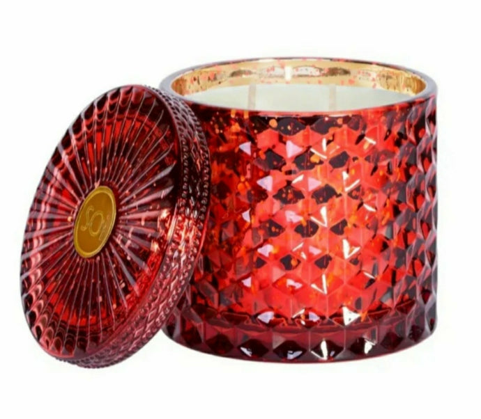 SPICE POMEGRANATE Shimmer Large Jar Candle -Luxury Candle, 15 oz