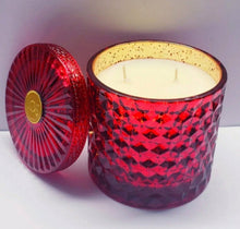 Load image into Gallery viewer, SPICE POMEGRANATE Shimmer Large Jar Candle -Luxury Candle, 15 oz
