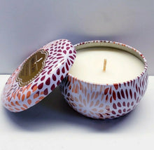 Load image into Gallery viewer, WHITE CHESTNUT Natural Soy, Single Wick, Scented Candle, 9 oz Tin
