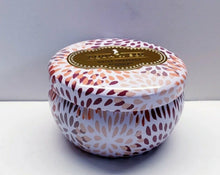 Load image into Gallery viewer, WHITE CHESTNUT Natural Soy, Single Wick, Scented Candle, 9 oz Tin

