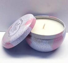 Load image into Gallery viewer, CHAMPAGNE LILY Natural Soy, Single Wick, Scented Candle, 9 oz Tin
