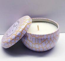 Load image into Gallery viewer, LEMON CHIFFON Natural Soy, Single Wick, Scented Candle, 9 oz Tin
