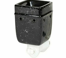 Load image into Gallery viewer, Black Marble Electric Ceramic Stoneware Wall Plug-In Warmer
