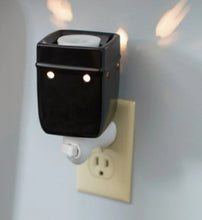 Load image into Gallery viewer, Black Marble Electric Ceramic Stoneware Wall Plug-In Warmer
