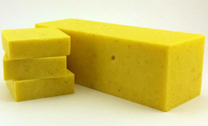 ISLAND CITRUS Mens Body Scrub Handmade Natural Bar Soap, 2.5 oz