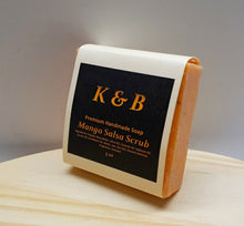 Load image into Gallery viewer, MANGO SALSA Body Scrub Handmade Natural Bar Soap, 5 oz

