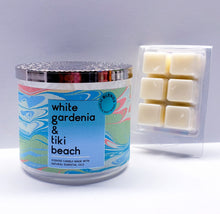 Load image into Gallery viewer, WHITE GARDENIA &amp; TIKI BEACH -Bath &amp; Body Works Candle Wax Melts, 2.5 oz
