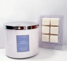 Load image into Gallery viewer, LINEN SHEETS-Bath &amp; Body Works Candle Wax Melts, 2.5 oz 
